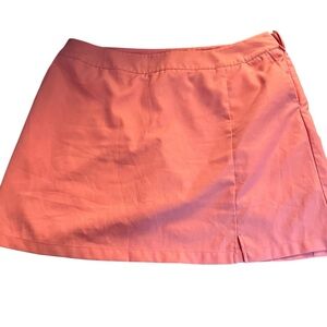 Adidas size 14 pink skirt side zip front & back pockets